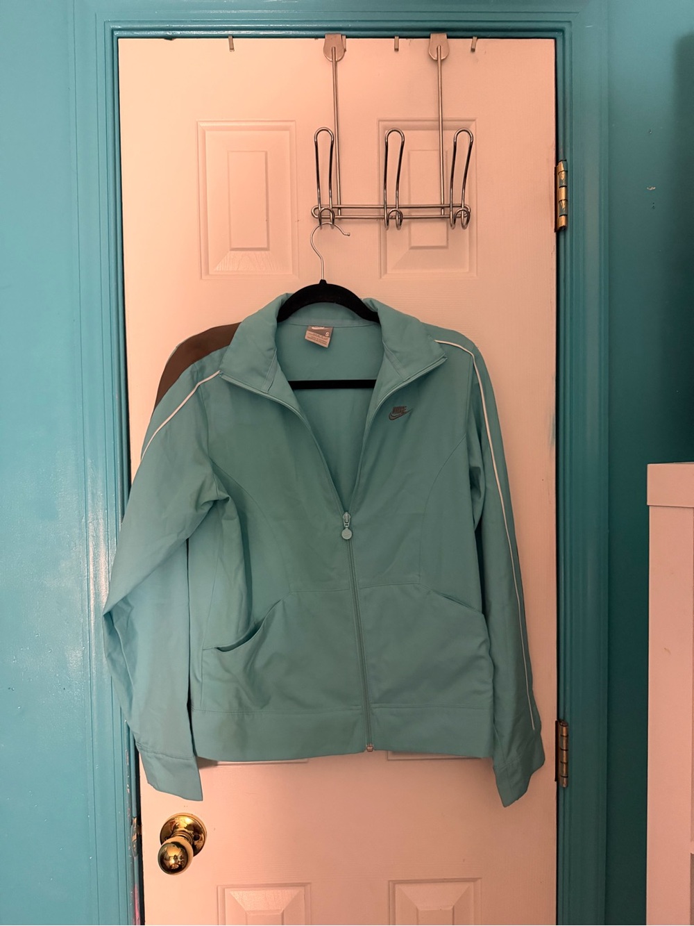 Nike Women’s Mint Blue Full-Zip Bomber Jacket